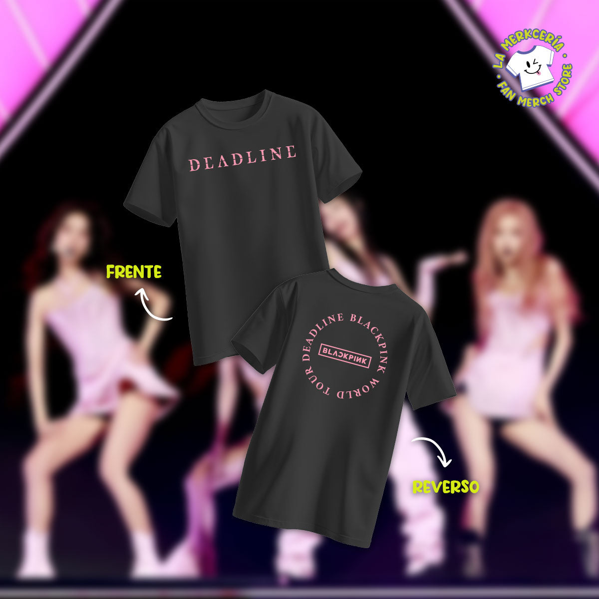 Playera BLACKPINK – Deadline Tour - Logo circular