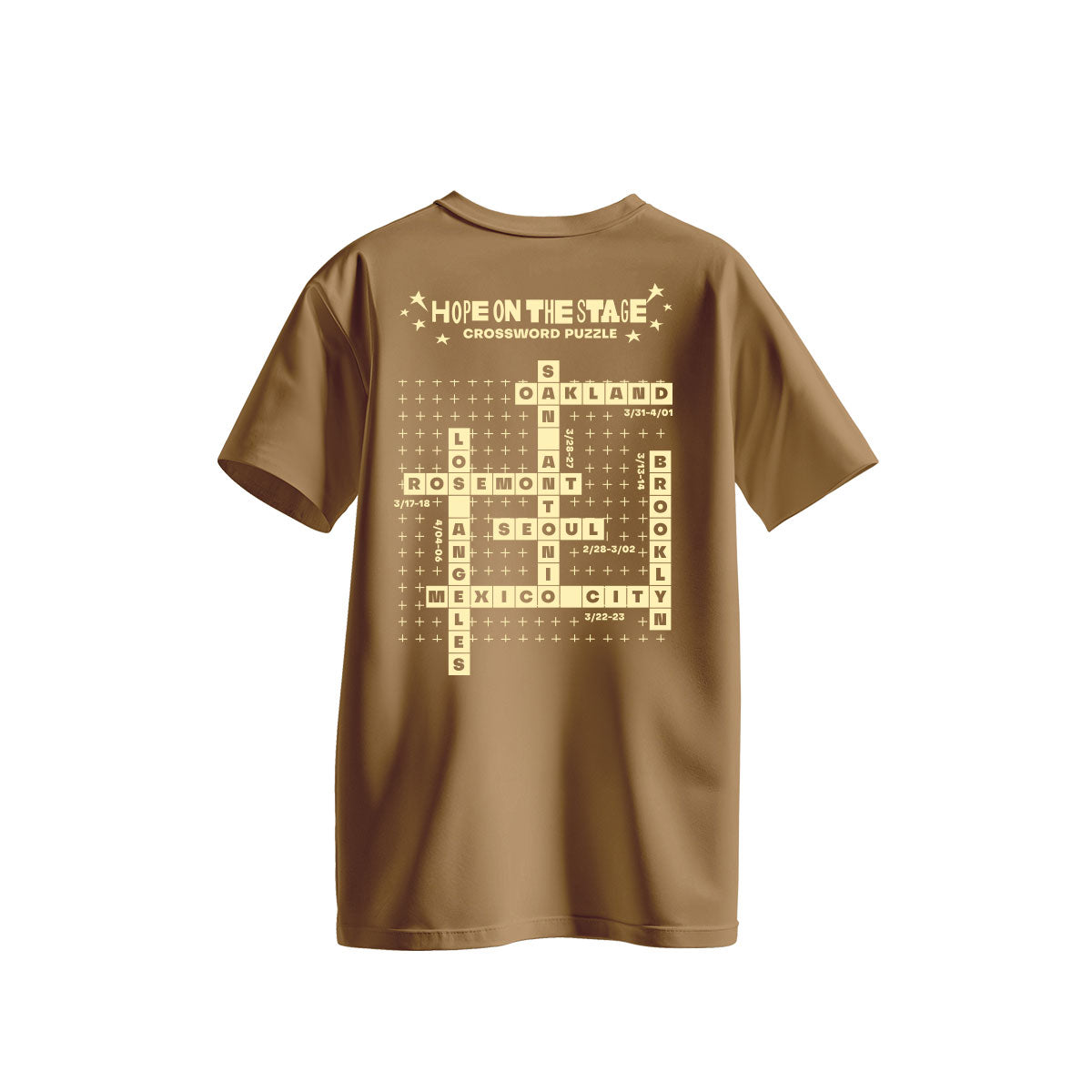 Playera J HOPE "Hope on the Stage" Tour -Crosswords Edition-