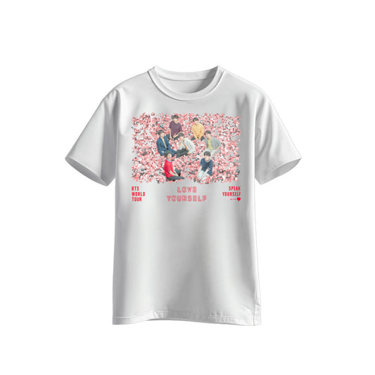 Playera BTS – Love Yourself Tour - White - 🌹✨